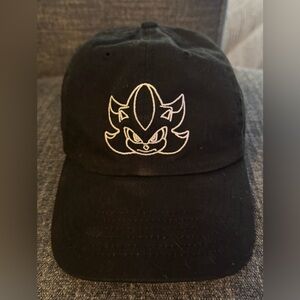 Black Hat with Embroidered Character Design - Shadow from Sonic